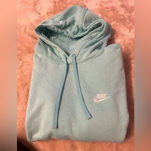NIKE light blue hoodie